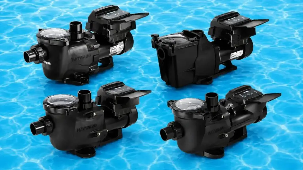 4 styles of pool equipment pumps by Agua Pools
