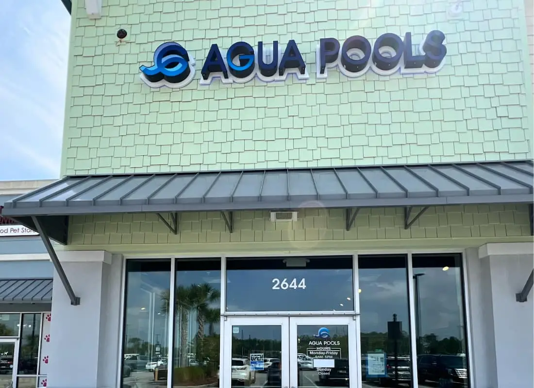 agua pools daytona beach fl showroom and display center