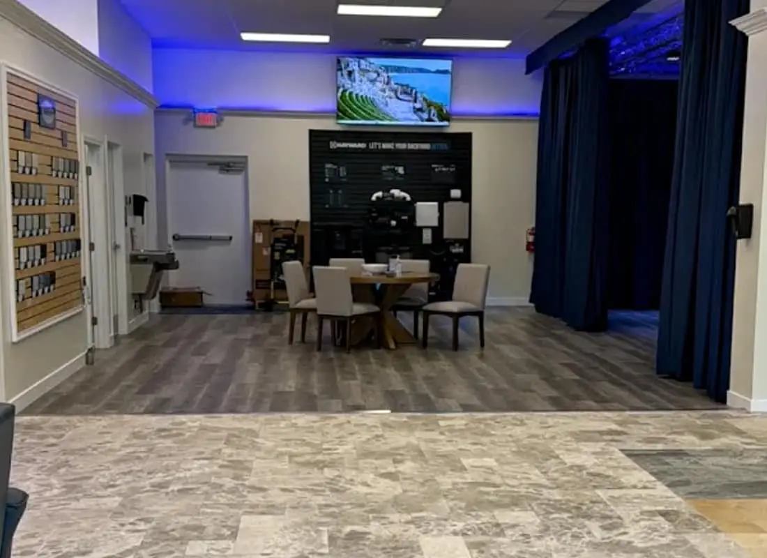 Agua Pools FL interior pool showroom in Talahassee Florida