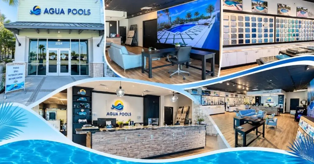 collage of What to Look for at a Pool Showroom in Daytona Beach, FL